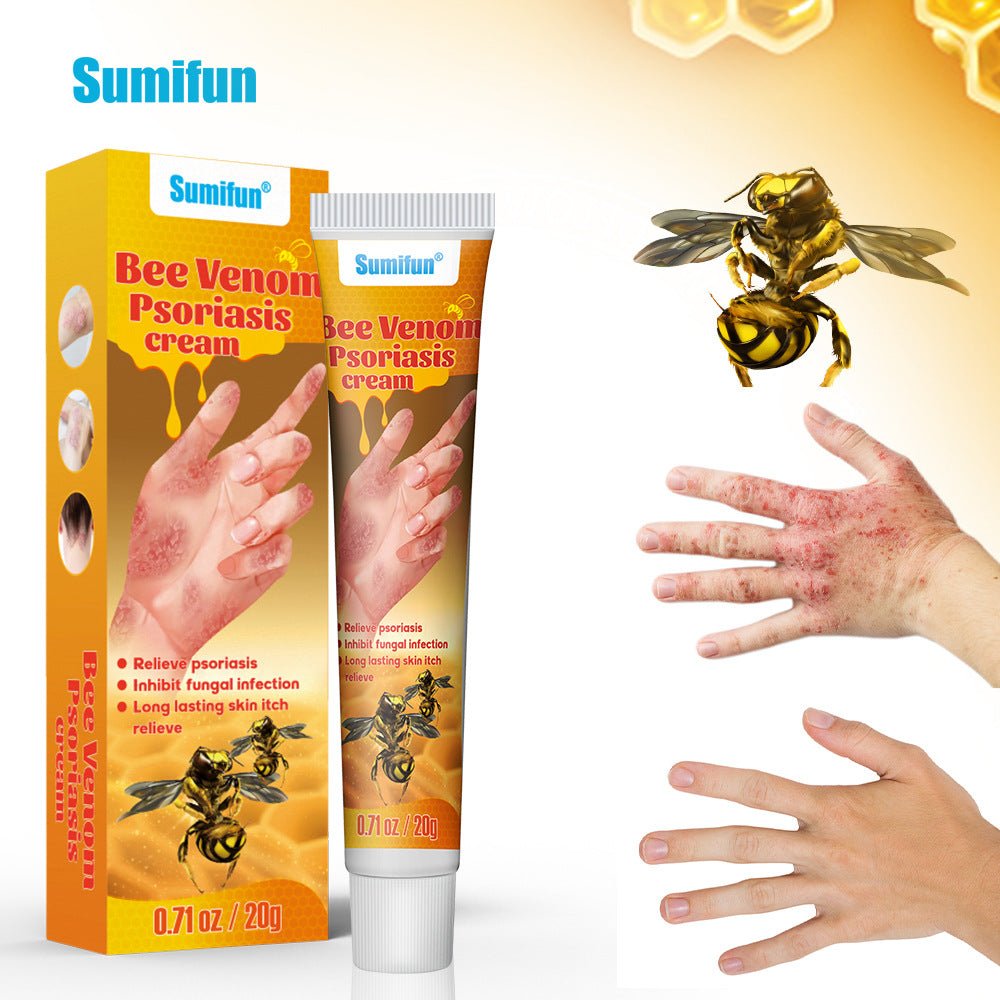 Summifun™ Bee Venom Psoriasis Cream (20g) – Fast Relief for Eczema, Itching & Dry Skin | Natural Herbal Skin Repair