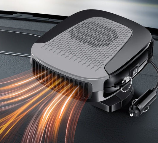 12V Portable Car Heater & Cooling Fan - 2-in-1 Fast Defrosting & Demisting Windshield Heater for All Vehicles | Fast UAE Delivery