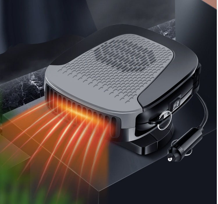 12V Portable Car Heater & Cooling Fan - 2-in-1 Fast Defrosting & Demisting Windshield Heater for All Vehicles | Fast UAE Delivery