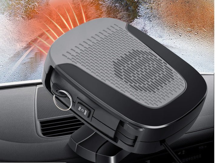 12V Portable Car Heater & Cooling Fan - 2-in-1 Fast Defrosting & Demisting Windshield Heater for All Vehicles | Fast UAE Delivery