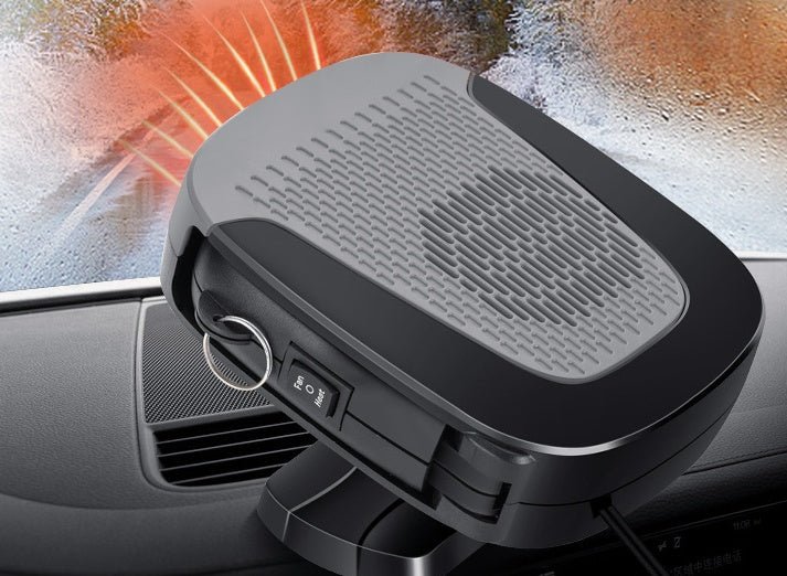 12V Portable Car Heater & Cooling Fan - 2-in-1 Fast Defrosting & Demisting Windshield Heater for All Vehicles | Fast UAE Delivery