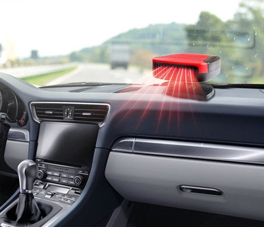 12V Portable Car Heater & Cooling Fan - 2-in-1 Fast Defrosting & Demisting Windshield Heater for All Vehicles | Fast UAE Delivery