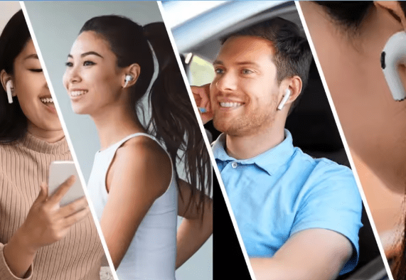 A-5 Smart Wireless Airpods – Bluetooth 5.3 Earbuds with Type-C Fast Charging | Hi-Fi Stereo Sound & Noise Isolation | Sleek Ergonomic Design for iPhone & Android (UAE Edition)