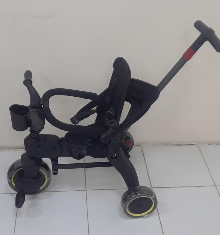 NoonUrban Ultra-Compact Foldable Toddler Stroller & Tricycle - 2-in-1 Lightweight Travel Trike for 10-36 Months | Fast UAE Delivery