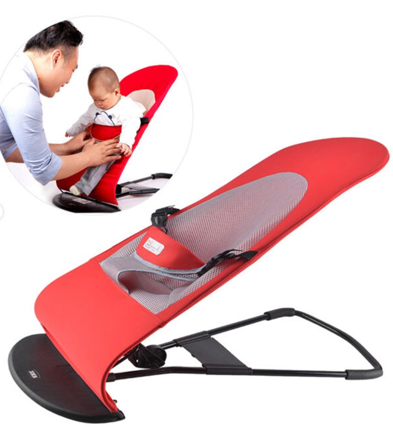 Foldable Baby Bouncer & Jumping Rocker Chair (1–10kg) – Portable Soft Infant Seat with Interactive Toy Bar & Safety Harness | Ideal for Babies 1-4 Years