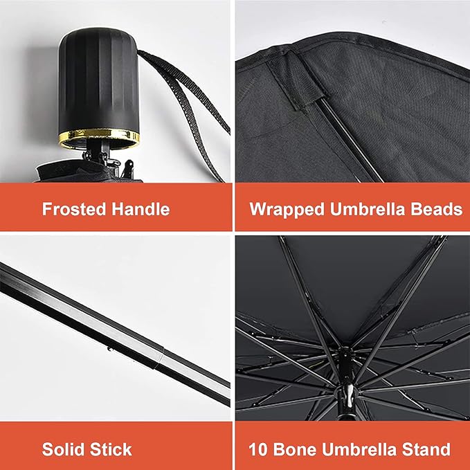 Car Windshield Sun Umbrella | Foldable UV Shield for UAE Summers | 99% UV Block | Fits Sedan, SUV & Business Cars