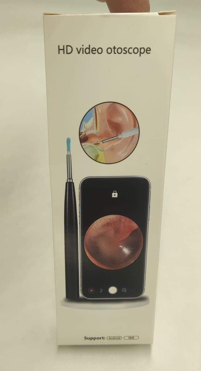 Smart Visual Earwax Removal Kit – 1080P HD Wireless Ear Ottoman Endoscope with LED Light | WiFi Ear Cleaning Camera for iOS & Android | Safe for Kids & Adults – White