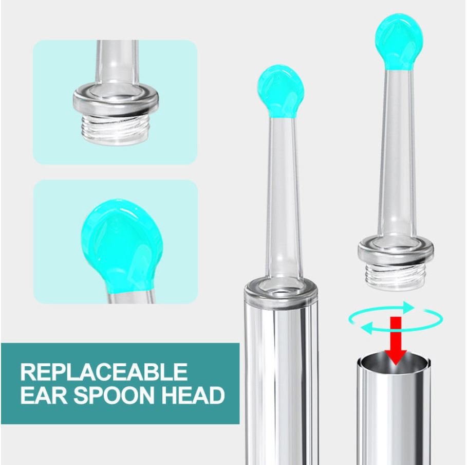 Smart Visual Earwax Removal Kit – 1080P HD Wireless Ear Ottoman Endoscope with LED Light | WiFi Ear Cleaning Camera for iOS & Android | Safe for Kids & Adults – White