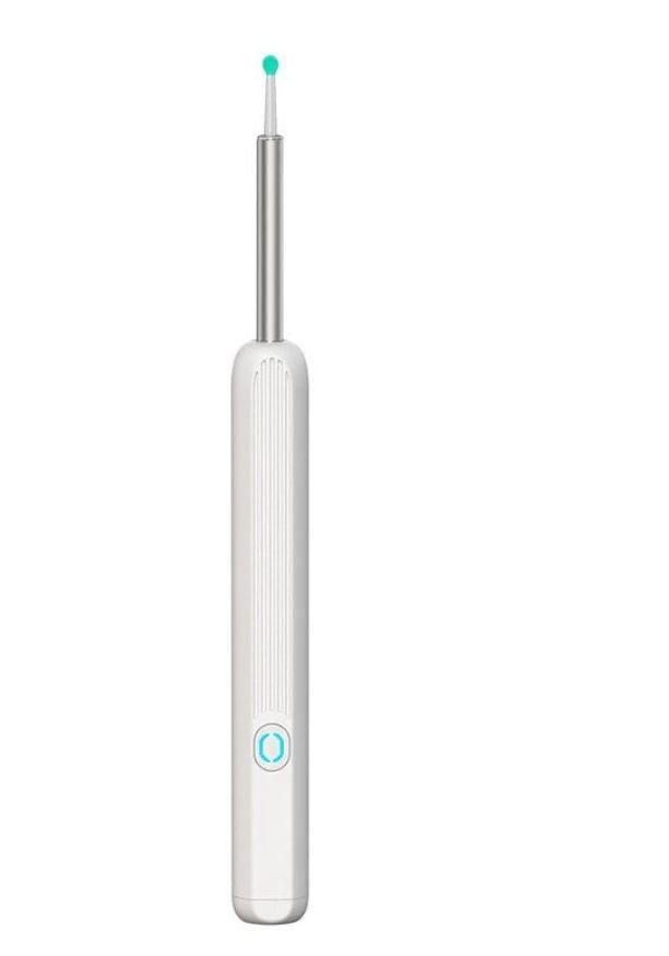 Smart Visual Earwax Removal Kit – 1080P HD Wireless Ear Ottoman Endoscope with LED Light | WiFi Ear Cleaning Camera for iOS & Android | Safe for Kids & Adults – White
