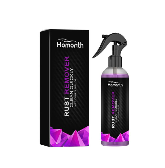 Homonth™ Professional Car & Home Rust Remover Spray (100ml) – Instant Oxidation Cleaner & Metal Restorer with Microfiber Towel & Sponge