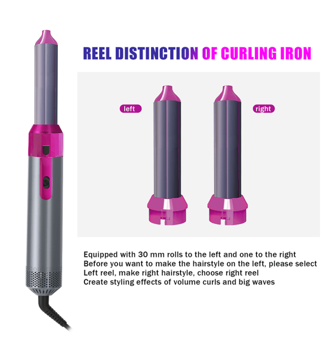 Elite 5-in-1 Hot Air Brush & Ceramic Styler Set – Professional Negative Ion Hair Dryer, Curler & Volumizer – Multi-Styler for All Hair Types (2026 Salon Edition UAE)