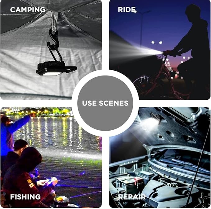 Ultra Bright Mini COB Keychain Flashlight | IPX5 Waterproof Rechargeable Emergency Light for Camping, Hiking & Repairs
