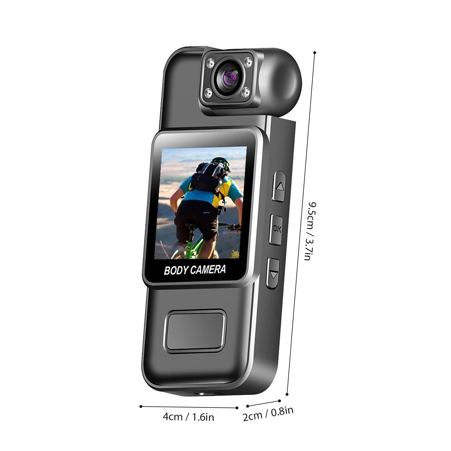 2026 Pro FHD Portable Body Camera with Night Vision | Wearable 1080P Security Cam with Clip & Noise Reduction | Compact Action & Safety Recorder for UAE