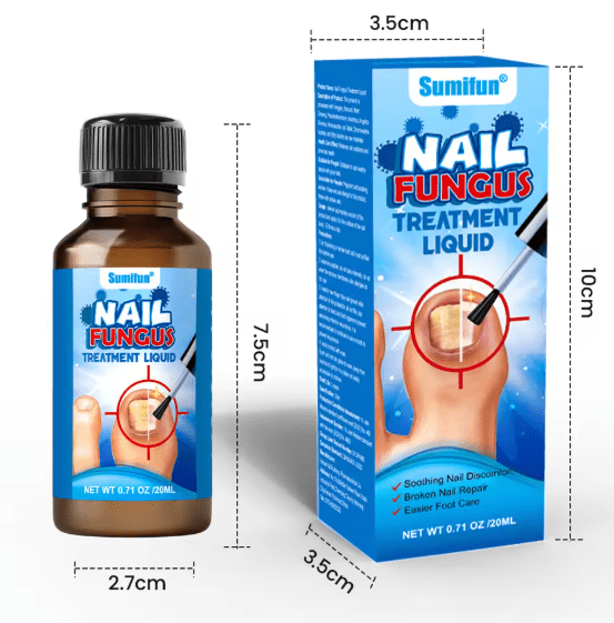Sumifun Professional Nail Fungus Treatment & Repair Liquid | Extra Strength Antifungal Solution for Toenails & Fingernails | Restore Shine & Health (20ml) – UAE Stock