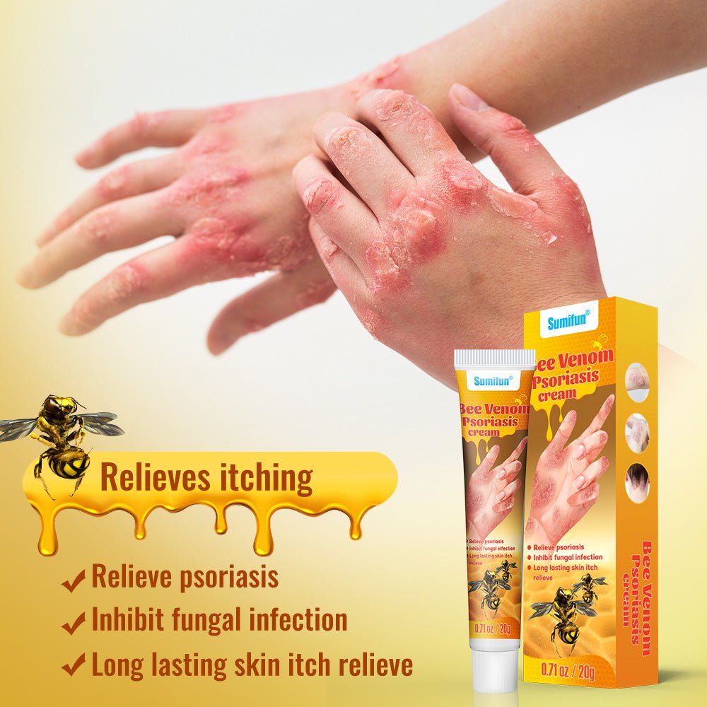 Summifun™ Bee Venom Psoriasis Cream (20g) – Fast Relief for Eczema, Itching & Dry Skin | Natural Herbal Skin Repair