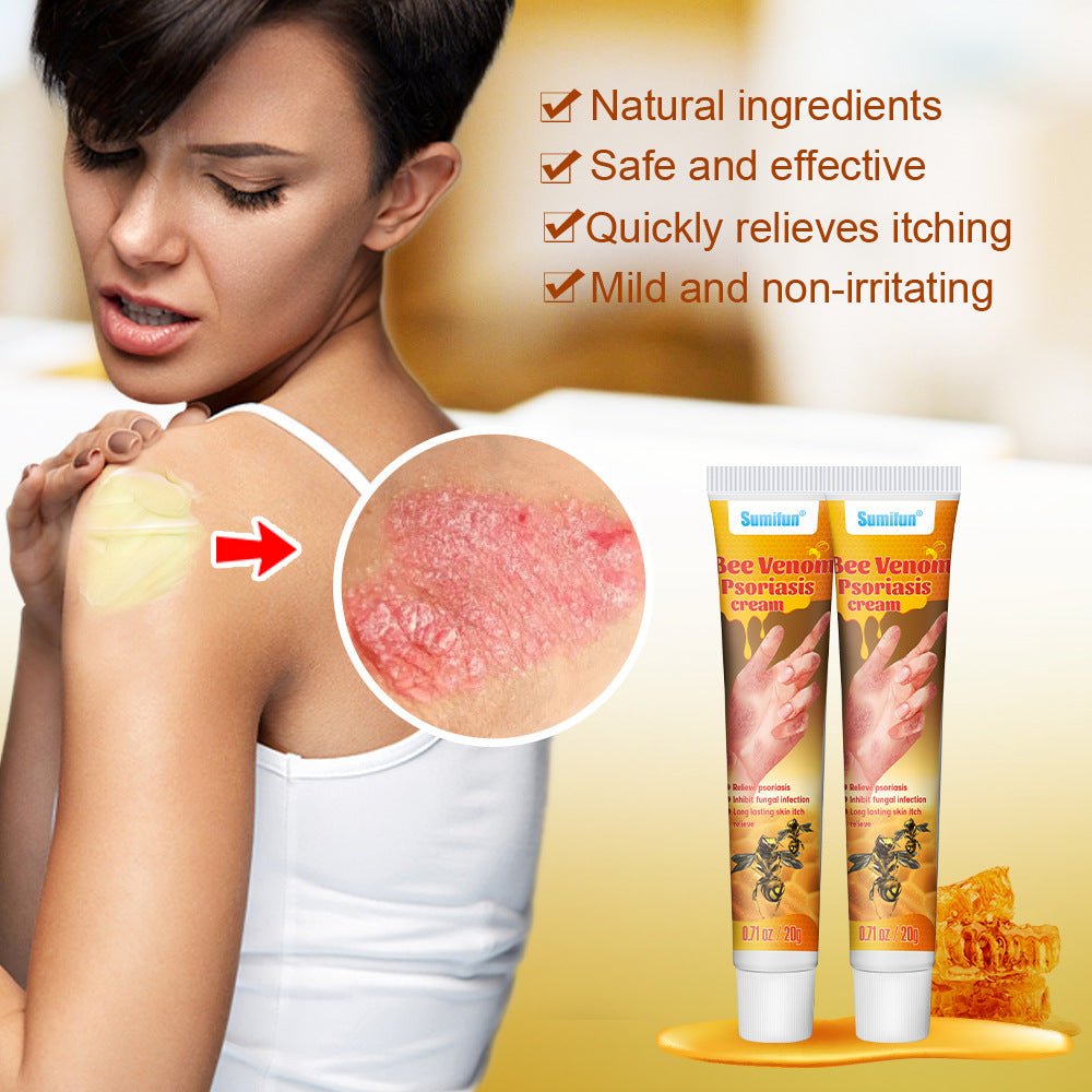 Summifun™ Bee Venom Psoriasis Cream (20g) – Fast Relief for Eczema, Itching & Dry Skin | Natural Herbal Skin Repair